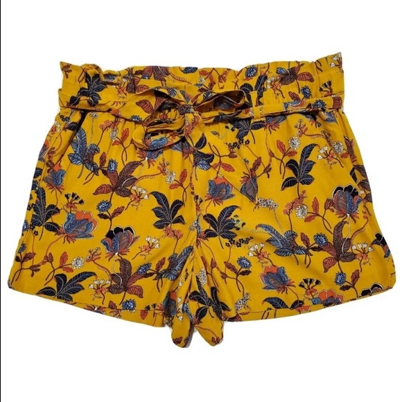 NWT Loft flowy floral crepe shorts size large - Picture 5 of 6